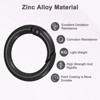 Unique Bargains Metal Spring O Rings Zinc Alloy Durable Multipurpose Lightweight Buckle 5/8 Inch - 2 of 4