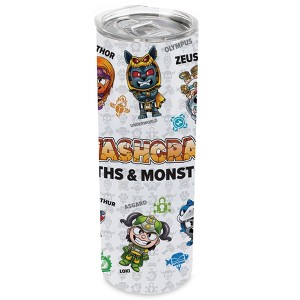 SMASHCRAFT 20 ounce Stainless Steel Double Walled Insulated Travel Tumbler Coffee Mug Cup, Myth & Monsters - 1 of 4