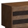 60" Solid Acacia Wood Low Mid Century TV Stand with Handcrafted Finish, Cord Management, and Adjustable Shelves for Living Room - 2 of 4