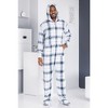 ADR Men's Plush Fleece One Piece Hooded Footed Zipper Pajamas Set, Soft Adult Onesie Footie with Hood - 4 of 4