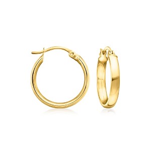 Ross-Simons 18kt Gold Over Sterling Hoop Earrings - 1 of 3