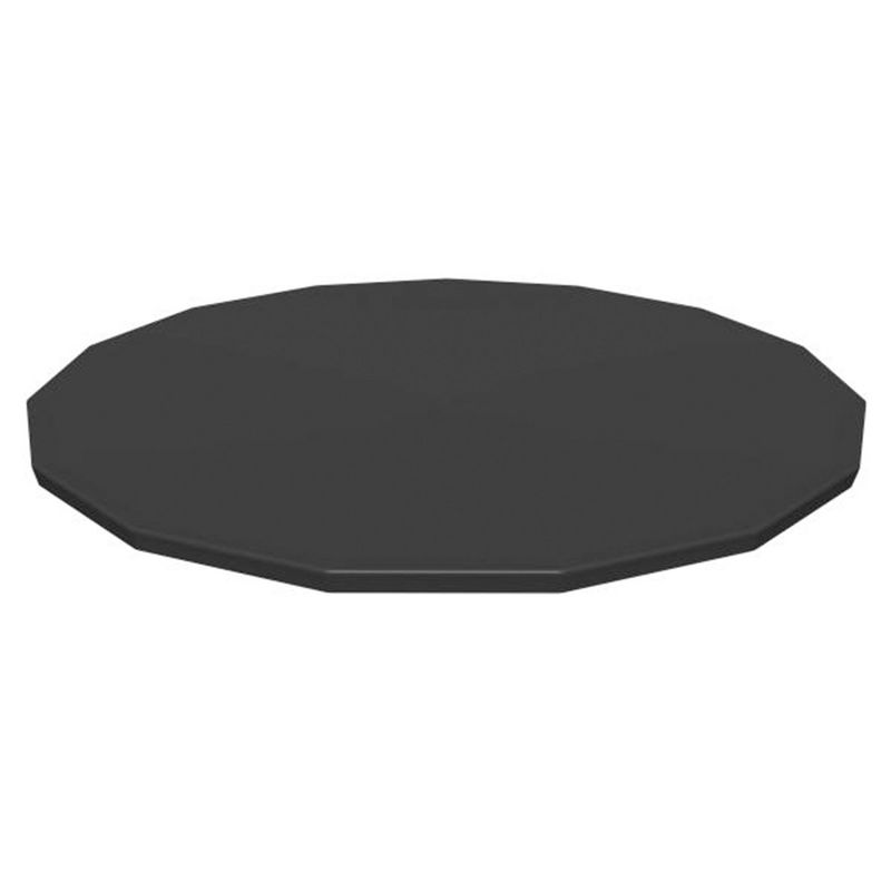 Bestway Round Pool Cover for Above Ground Pro Frame Pools with Drain Holes and Secure Tie-Down Ropes, 1 of 11