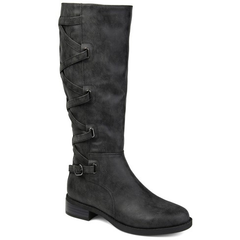 Journee Collection Extra Wide Calf Women s Carly Boot Black 5.5 Target