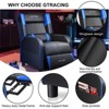 COMHOMA Gaming Recliner Chair with Bluetooth Speakers, Racing Style Ergonomic Single Sofa, Massage & Home Theater Seating for Living Room - 4 of 4