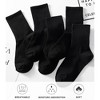 TIME HOLLOW Black Lightweight Casual Thin Calf Socks - 3 of 3