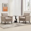 Accent Chair for Living Room, Mid Century Modern Armchair with Wood Legs and Thicker Seat Cushion - 3 of 4