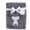 Hudson Baby Infant Plush Waffle Blanket, Modern Elephant, One Size - 2 of 2