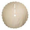 Kurt Adler 72-Inch Gold with Sequins Scalloped Embroidered Tree Skirt - 3 of 4