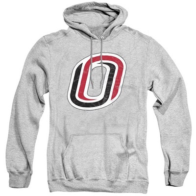University of Nebraska at Omaha Official Distressed Primary Adult Pull-Over Hoodie