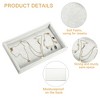 Unique Bargains Velvet Jewelry Tray Empty Stackable Tray Box for Rings Earrings Necklace Bracelet Pendants 1 Pc - 3 of 4