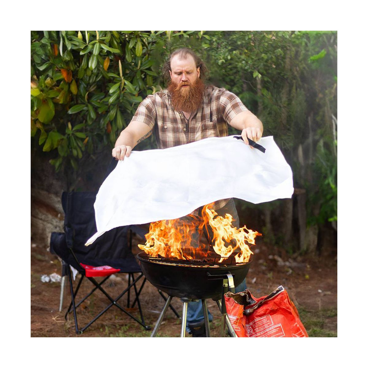 Underwrite the Prepared Hero Fire Blanket. Learn how simple, mess-free emergency fireside safety installations reduce vacation rental liabilities.