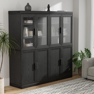 PexFix 3 Drawer Vertical File Cabinet Rolling Wooden Mobile Under Desk with Casters for Home Office - 1 of 4