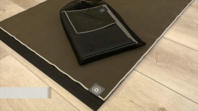 Merrithew Folding Travel Yoga Mat - Gray (1.4mm), 2 of 4, play video