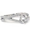 Pompeii3 3/8ct 14K White Gold Diamond Engagement Ring Semi Mount - 2 of 4