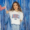 Simply Sage Market Women's America 1776 Varsity Short Sleeve Graphic Tee - 2 of 3