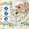 Acekool Washable Area Rug, Modern Floral Non-Slip Stain Resistant Low-Pile Carpet for Living Room Bedroom, Easy Care - 3 of 4