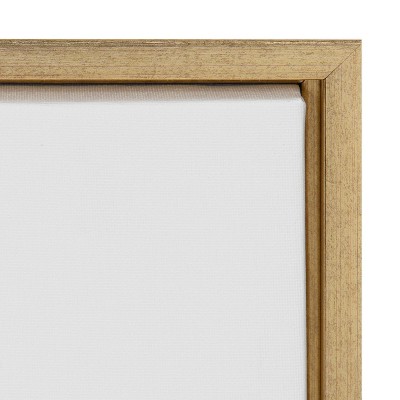 Set of 2 Gold Framed Neutral Botanical Canvas Prints