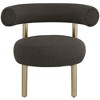 Meridian Furniture,Bordeaux Boucle Fabric Accent Chair - 3 of 4