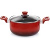 Oster 7 Piece Non Stick Aluminum Cookware Set in Red - image 3 of 4