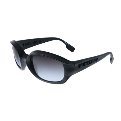 Burberry Milton Be 4338 34648g Unisex Oval Sunglasses Black 56mm : Target