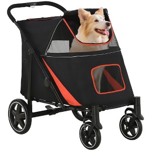 PawHut One-Click Foldable Large Doggy Stroller for Medium Dogs & Large Dogs, Pet Stroller with Storage, Dog Accessories, Dog Walking Stroller - 1 of 4