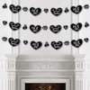 Big Dot of Happiness Mr. and Mrs. - Black and White Wedding or Bridal Shower DIY Decorations - Clothespin Garland Banner - 44 Pieces - 3 of 4