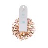 Bows And Sparkles 4.5" Tinsel Pom Gift Bow Pink/Gold - 3 of 3