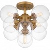 Quoizel Lighting Glinda 5 - Light Semi-Flush Mount in  Brushed Weathered Brass - 3 of 4