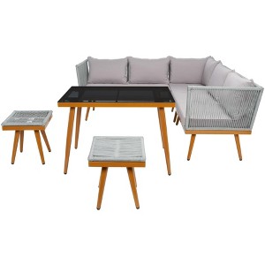 Romlin Dining Set - Outdoor - PAT7528 - Safavieh - 1 of 4