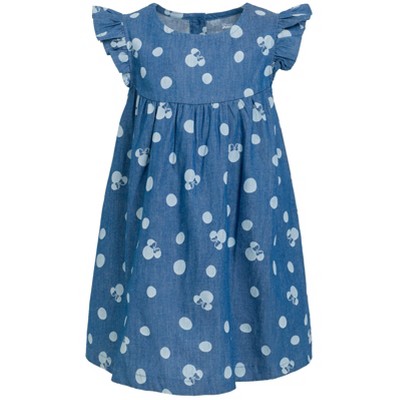 Disney Minnie Mouse Big Girls Skater Dress Blue 10-12 : Target