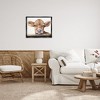 Stupell Industries Baby Cow Animal Watercolor Floating Frame Canvas Art - 3 of 4