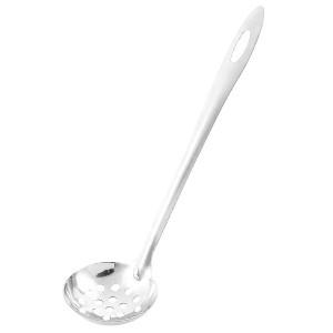 Unique Bargains Kitchenware Stainless Steel Slotted Ladle Spoon Silver Tone 9.3'' Length - 1 of 3