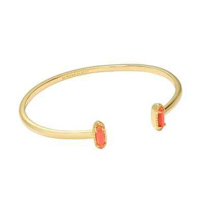 Kendra Scott Emma Magensite 14k Gold Over Brass Cuff Bracelet - Coral ...