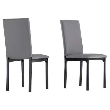 Set of 2 Devoe Dining Chair Gray Gray - Inspire Q
