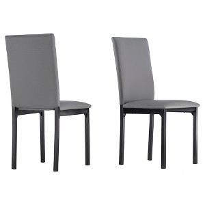 Devoe Dining Chair - Gray (Set of 2) - Inspire Q