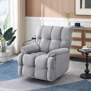 VYNXARIA Single chair Gray comfortable seat, the seat is soft and comfortable, suitable for small living room space single sofa - 1 of 4