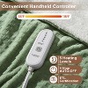 Electric Heated Blanket Throw, Ultra Soft Cozy Flannel Heating Blanket with 5 Fast Heat Levels - 3 of 4