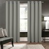 RT Designers Collection Oakley Embossed Blackout Polyester Window Curtain Grommet Panel Grey - 2 of 4
