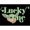 Juniors Womens Star Wars: The Mandalorian St. Patrick's Day Grogu Lucky One T-Shirt - 2 of 4