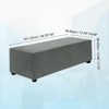 Unique Bargains Stretchy Soft Comfortable Rectangular Foot Stool Cover - 2 of 4