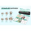 CRENOVA 13" A3 Laminator Machine All-in-One Set with 50 Sheets, Black, Built-in Cutter & Corner Rounder, Hot/Cold for School & Home - 4 of 4
