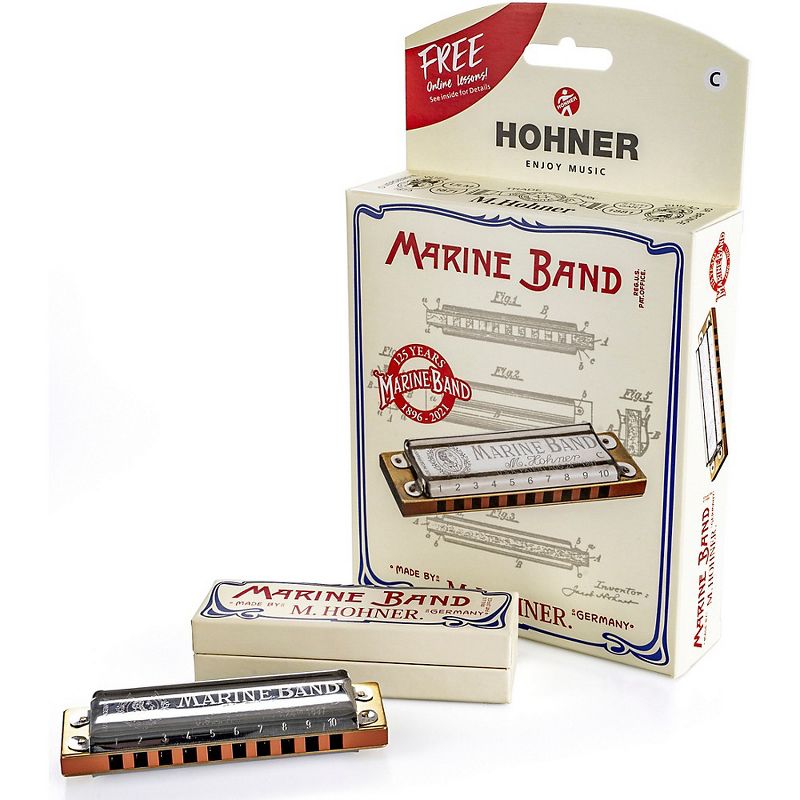 Hohner 125th Anniversary Marine Band Harmonica C, 3 of 5