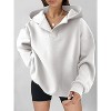 Womens Hoodies Oversized V Neck Sweatshirts Long Sleeve Pullover Casual Fall Teen Girls Preppy Clothes - 2 of 4
