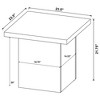 FONTOI End Table Mango Square End Table Modern Wood Accent Table Minimalist Furniture for Living Room or Bedroom, Mango color, 23.5"*23.5"*21.75" - 4 of 4
