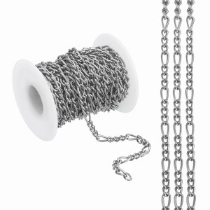 Unique Bargains Aluminum Craft Supply Jewelry Making Twisted Link Chain Roll 16.4ft - 1 of 4