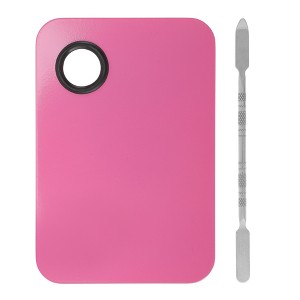 Unique Bargains Rectangular Foundation Spatula and Palette Set - 1 of 4