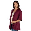 24seven Comfort Apparel Women's Maternity Open Front Cardigan - 2 of 4