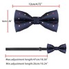 Allegra K Men's Pre-Tied Adjustable Polka Dots Tuxedo Work Party Prom Bow Ties - 4 of 4
