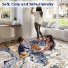Acekool 5x7 Abstract Washable Rug – Soft Marble Design for Living Room, Bedroom & High-Traffic Areas - 4 of 4
