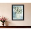 HomeRoots White Blooms Black Framed Print Wall Art - 2 of 4